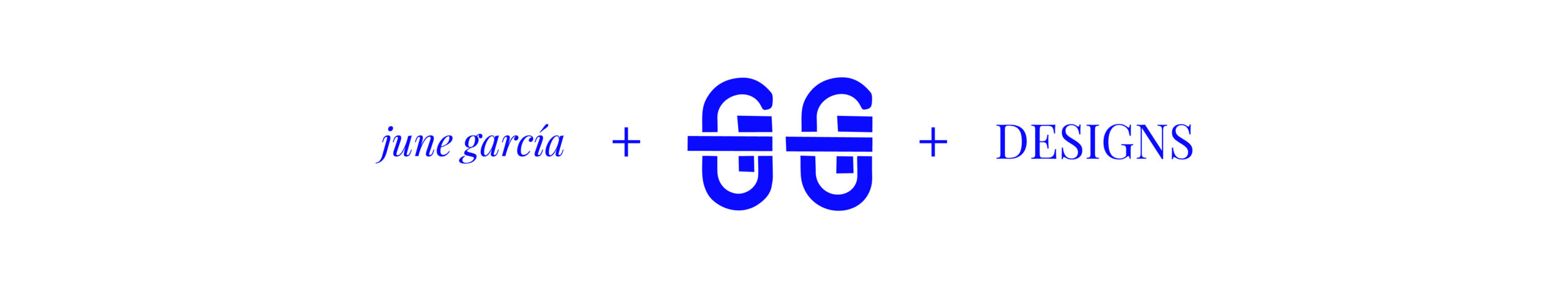 Justificación visual del logotipo de GGDesigns, combinación gráfica de las iniciales de García Gómez con un enfoque creativo.